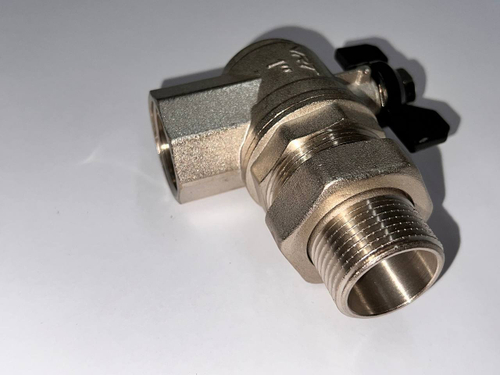 Кран шаровой угловой 1'' со сгоном бабочка