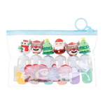 Маркер текстовыделитель Basir, серия "Новогодние", пастельные цвета, 6 шт, с фигуркой на корпусе