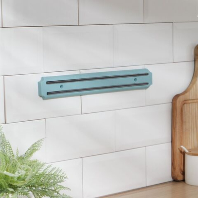 Держатель для ножей магнитный Доляна «Цветная линия», 33 см, цвет голубой (Цвет: не задано)