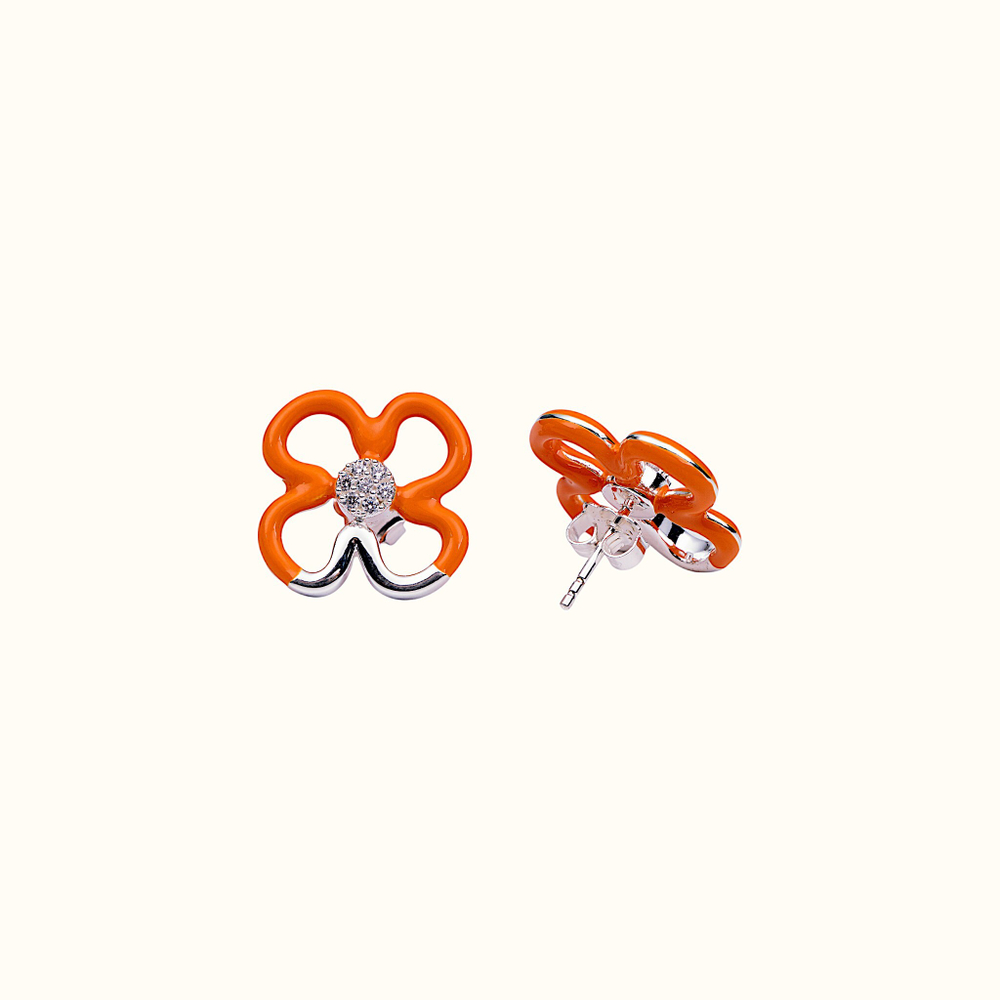 Серьги Bloom Orange