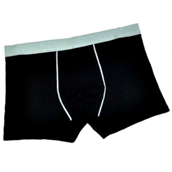 Мужские трусы боксеры черные с бирюзовой окантовкой ROMEO ROSSI 6090-2