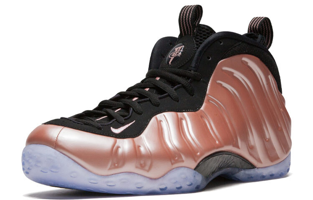 Nike Foamposite One rust pink spray foam mid-top retro basketball shoes men's ancient gold