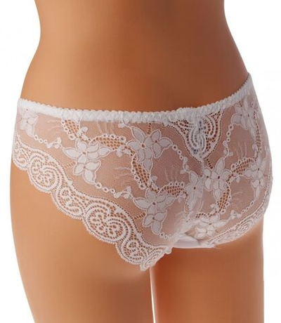 Оригинальные кружевные трусики-слипы Snejanna (Размер: 36) (Цвет: молочный)