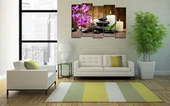 Модульная картина "Красавица орхидея"