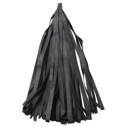 Гирлянда Тассел чёрная, 12 листов по 35 см #521120