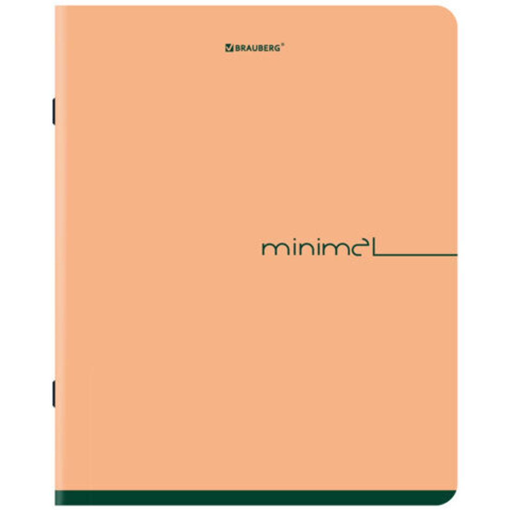 Тетрадь А5, 48 л., BRAUBERG, скоба, клетка, SoftTouch, "Минимал_Цвет", (микс в спайке), 405329