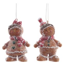 GAEM Фигурка декоративная подвесная "Пряничный человечек", L4,5 W3,5 H8 см, 2в.