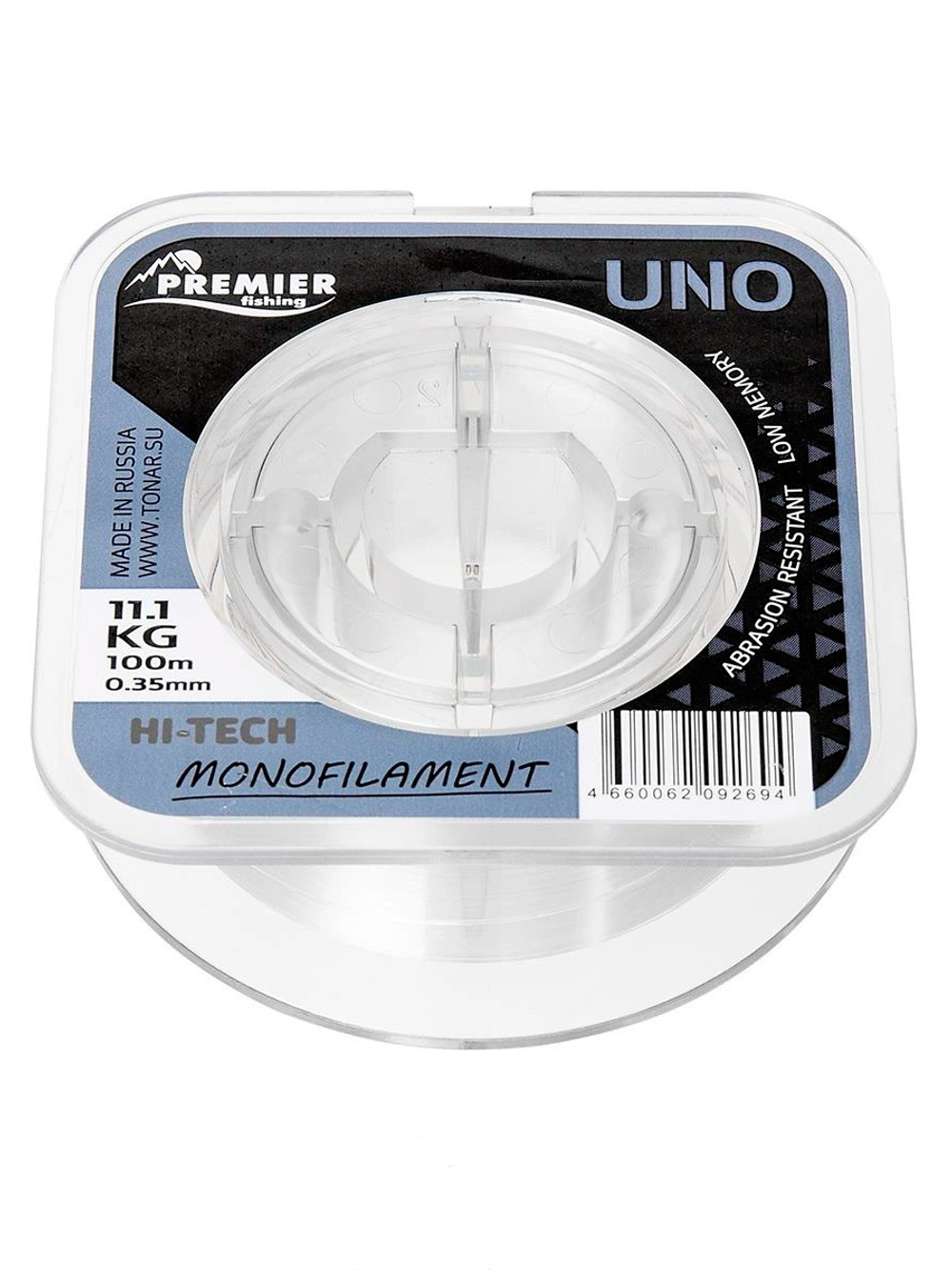 Леска для рыбалки Premier Fishing UNO Clear Nylon 0,28mm/100m (PR-U-C-028-100)