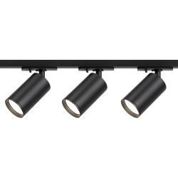 Комплект однофазной трековой системы ЭРА TR39-GU10-SET-3-1 BK под лампу GU10 черный | Комплекты трековой системы