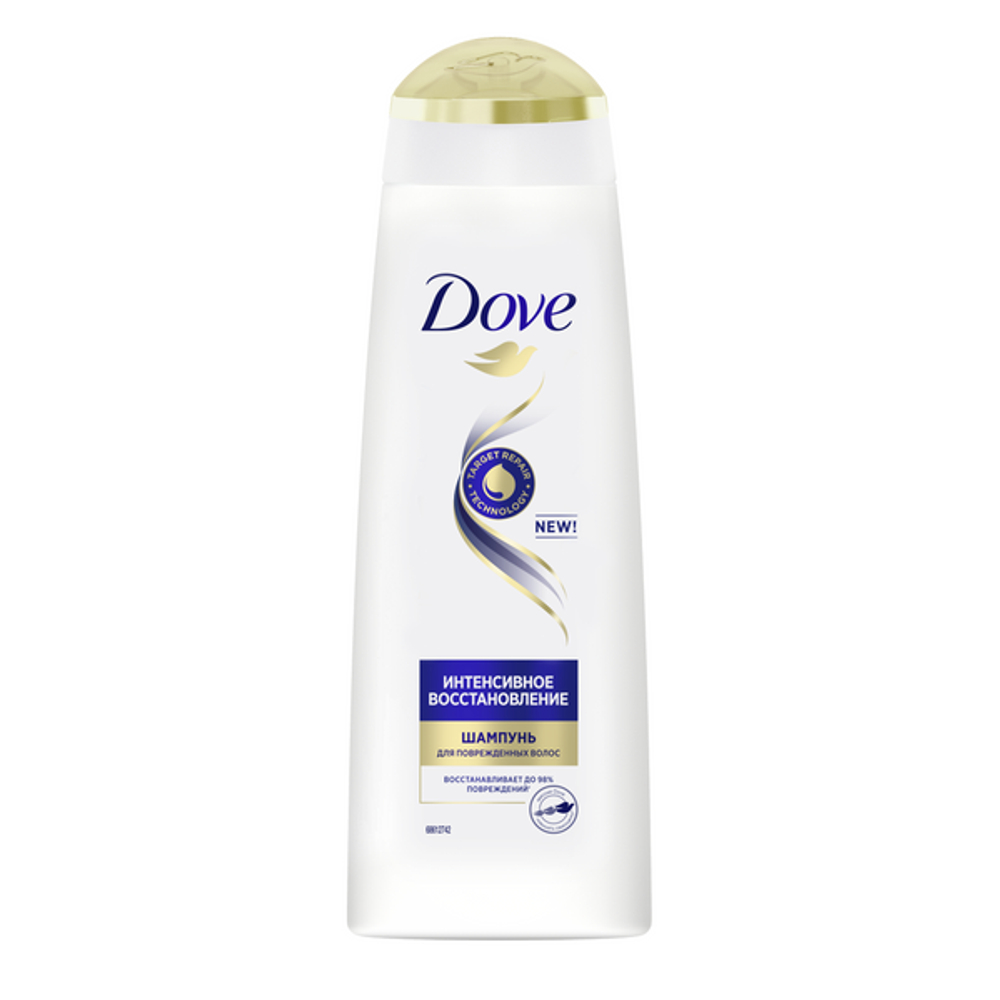 Dove шампунь для волос интенсивное воостановление 250 мл 6*12*  / 276 / 1932