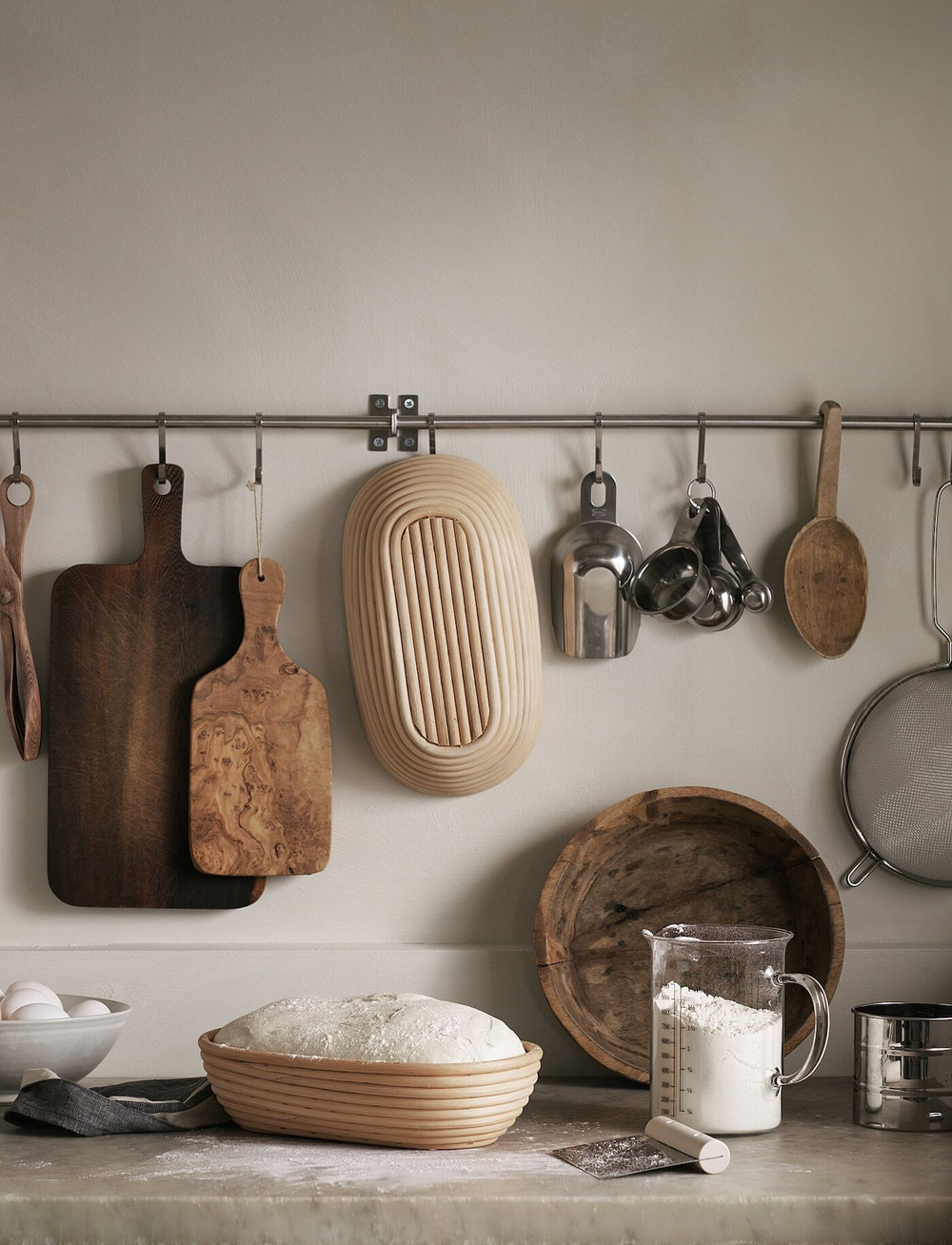 IKEA JÄSNING  (ИКЕА ЙÄСНИНГ)  -  Корзина для поднятия хлеба, 30x17 см
