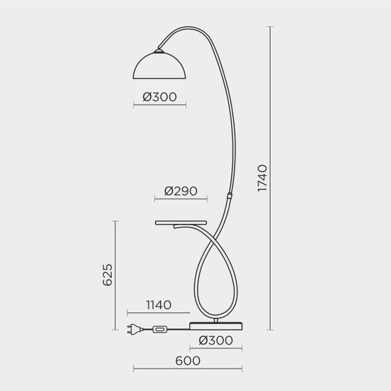 Напольный светильник MODEMODERN MD.8818.01FL