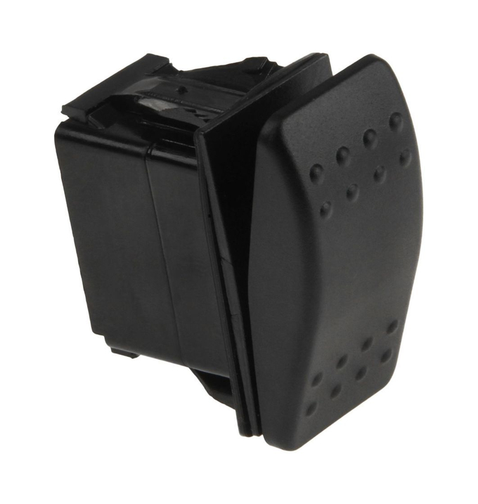 Переключатель двухпозиционный (ON)-OFF 12 В/20А 2Р без фиксации 1 положения