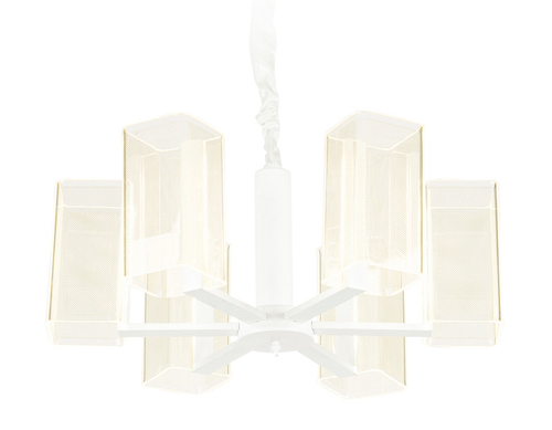 Подвесная светодиодная люстра с пультом AK4040/6 WH белый 96W D600*230 (ПДУ РАДИО 2.4)