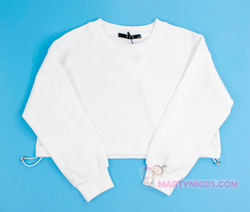 костюм бриджи карго + топик  белый  5000