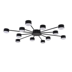 8344/12C COMFI LN26 251 черный, металл Люстра GX53 LED 12*7W 220V TORINA