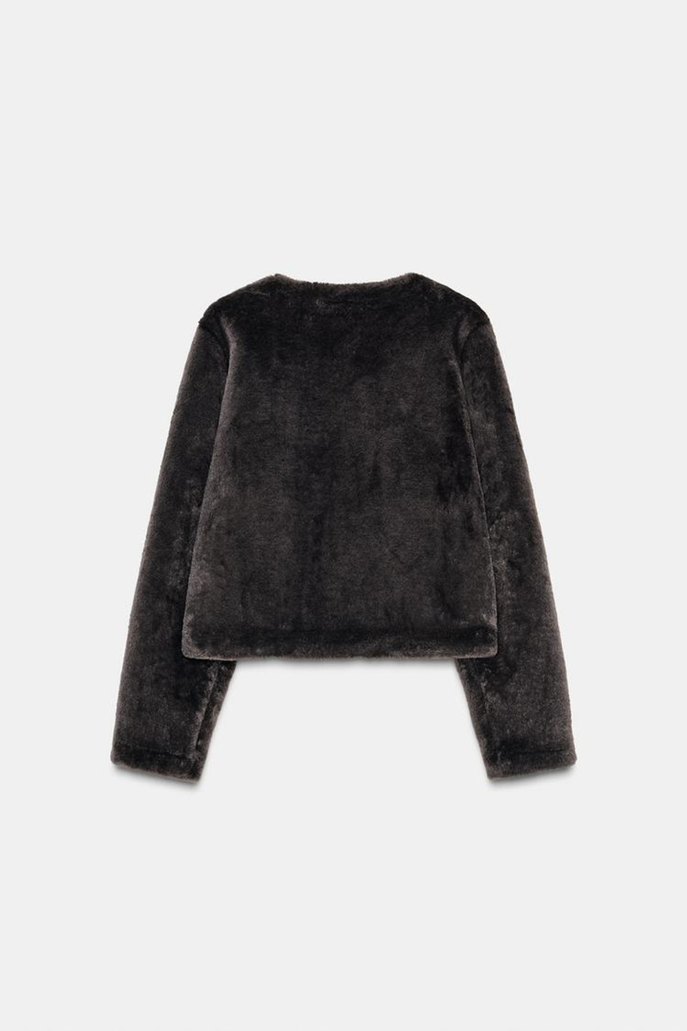 ZARA КУРТКА-ДУБЛЕНКА С НАВЕСНЫМИ ЗАСТЕЖКАМИ, КОРИЧНЕВЫЙ