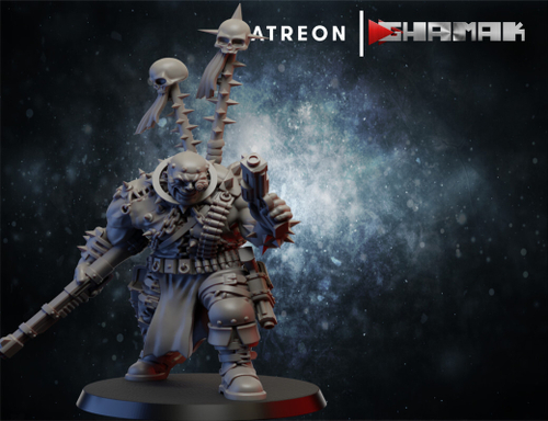 Chaos Chaos Cultists Культист Хаоса №5 миниатюра для dnd, днд, pathfinder, фентези, Настольная игра, НРИ, Варгейм, РПГ