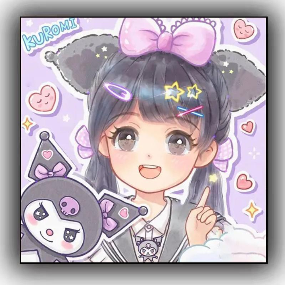 Декоративная 3D картинка "Kuromi"