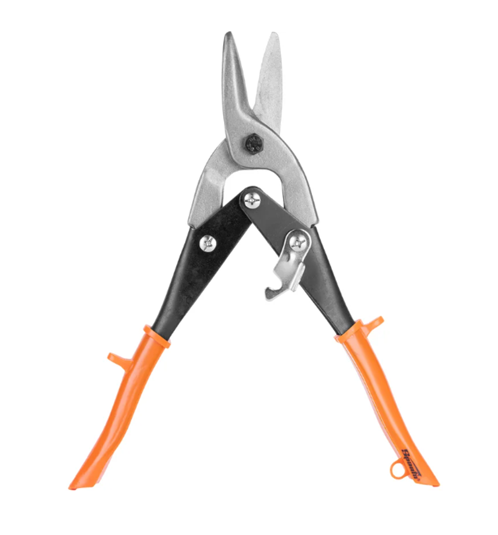 783155 Ножницы по металлу, 250мм, пряморежущие, обрезиненные рукоятки Sparta