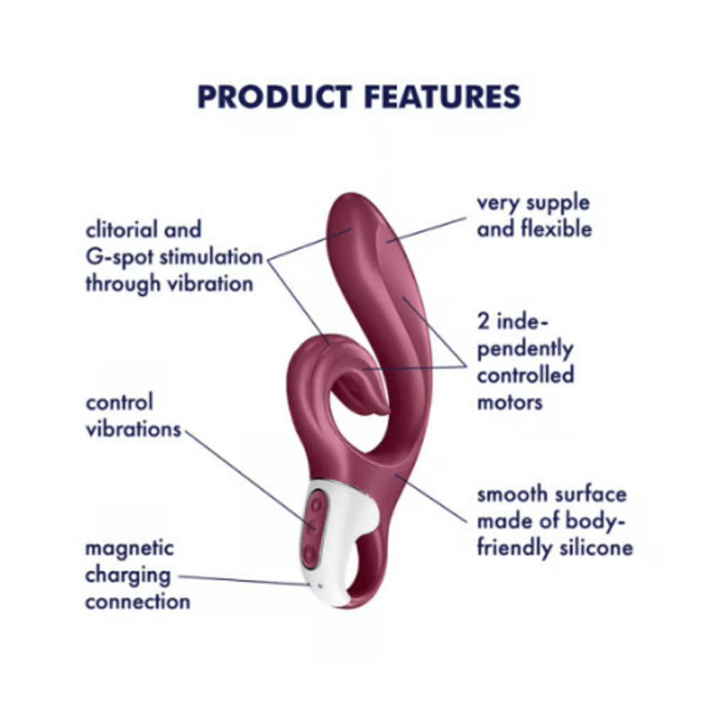 Вибратор-кролик Satisfyer Love me бордовый