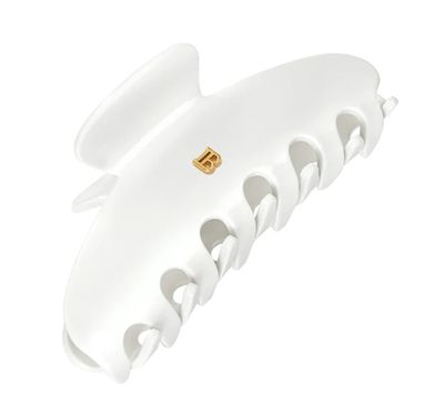 Balmain Hair Couture Заколка-краб для волос белая размер L Pince white
