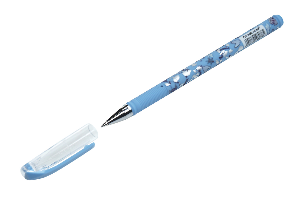 Ручка шариковая Color Touch Stick Frozen Beauty Erich Krause синяя 0.7мм с резиновым упором корпус синий пластиковый