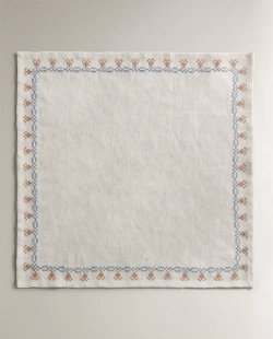ZARA HOME САЛФЕТКИ ИЗ ЛЬНА (НАБОР ИЗ 2 ШТ.), ЭКРЮ
