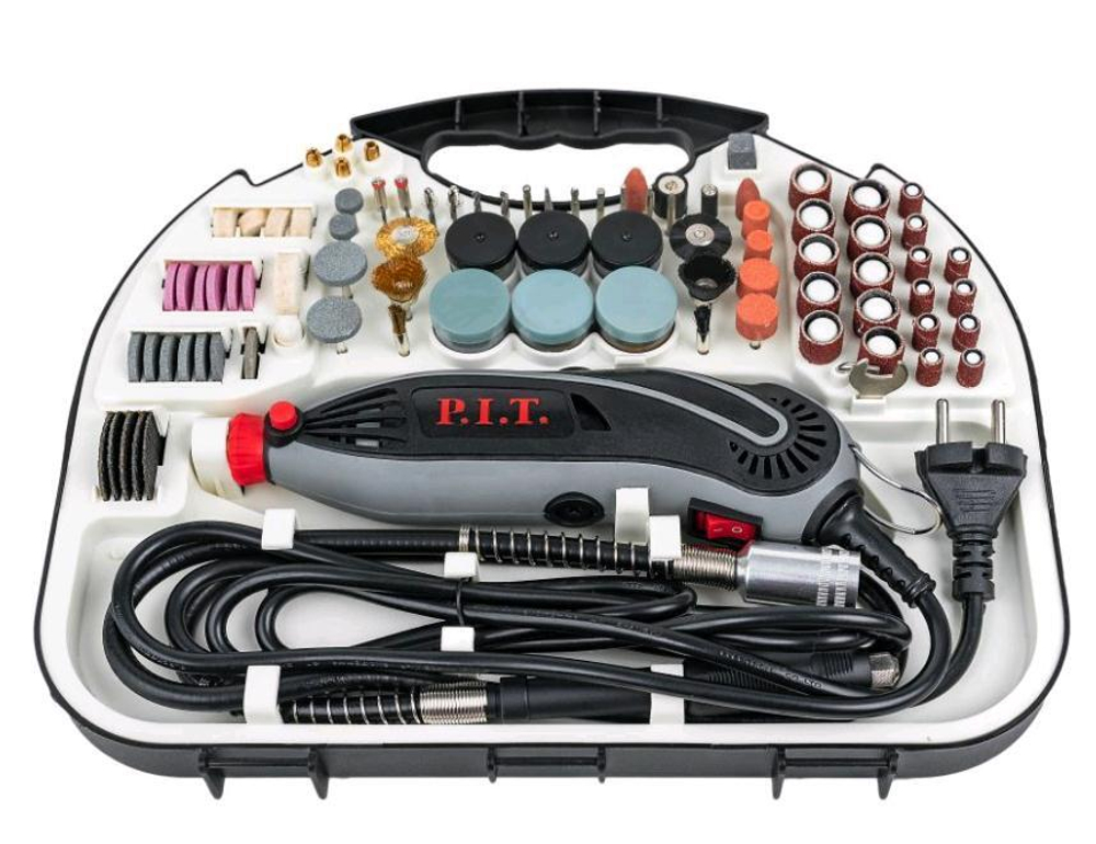 Гравер  PMG150-С Мастер (150Вт,гиб.вал, цанга 3,2мм, ск-ть 10-33тыс.об/мин, 211 пред-в) P.I.T