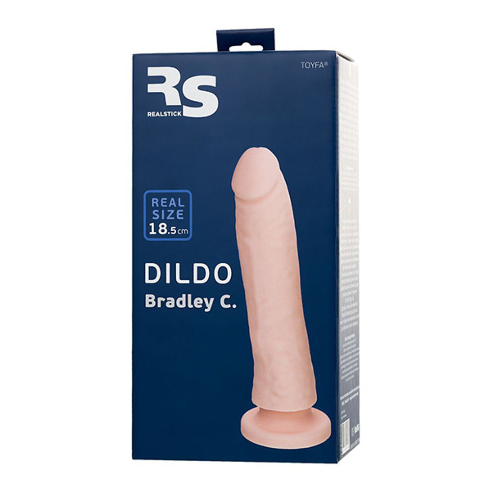 Телесный фаллоимитатор-реалистик 18,5см ToyFa RealStick Silicone Bradley C 9420005