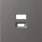 Donel A07 матовый титан накладка для розеток USB, серия DB