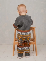 Вязаный комбинезон для новорожденных и малышей на молнии