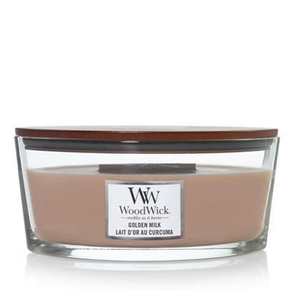 WoodWick Golden Milk - Ароматическая свеча с ароматом молока и специй 453 г