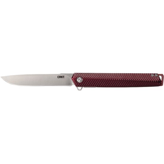 Складной нож CRKT K820BXP Stylus Maroon c клинком из стали Sandvik™ 12С27, рукоять Stainless Steel