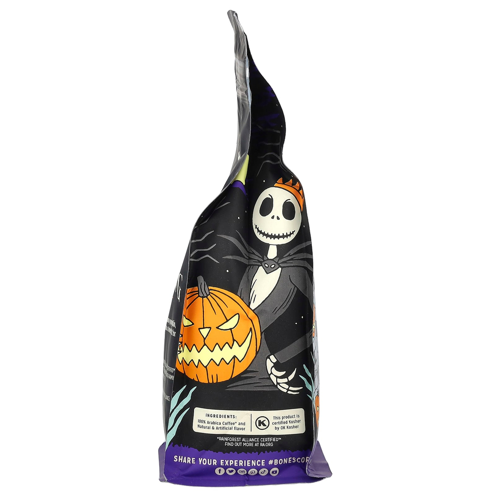 Bones Coffee Company, The Pumpkin King, пралине с тыквой и пеканом, цельная фасоль, средняя обжарка, 340 г (12 унций)