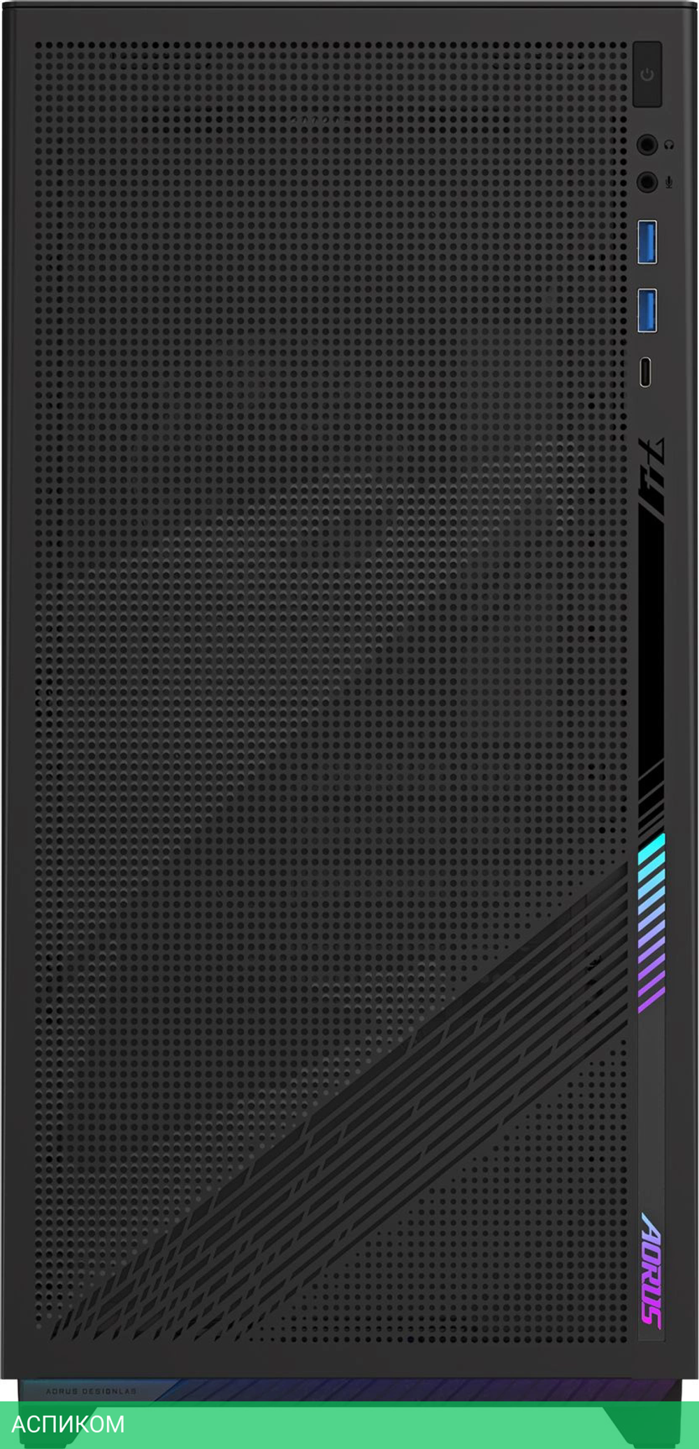 Корпус Gigabyte AORUS C400 GLASS без БП черный (GB-AC400G)