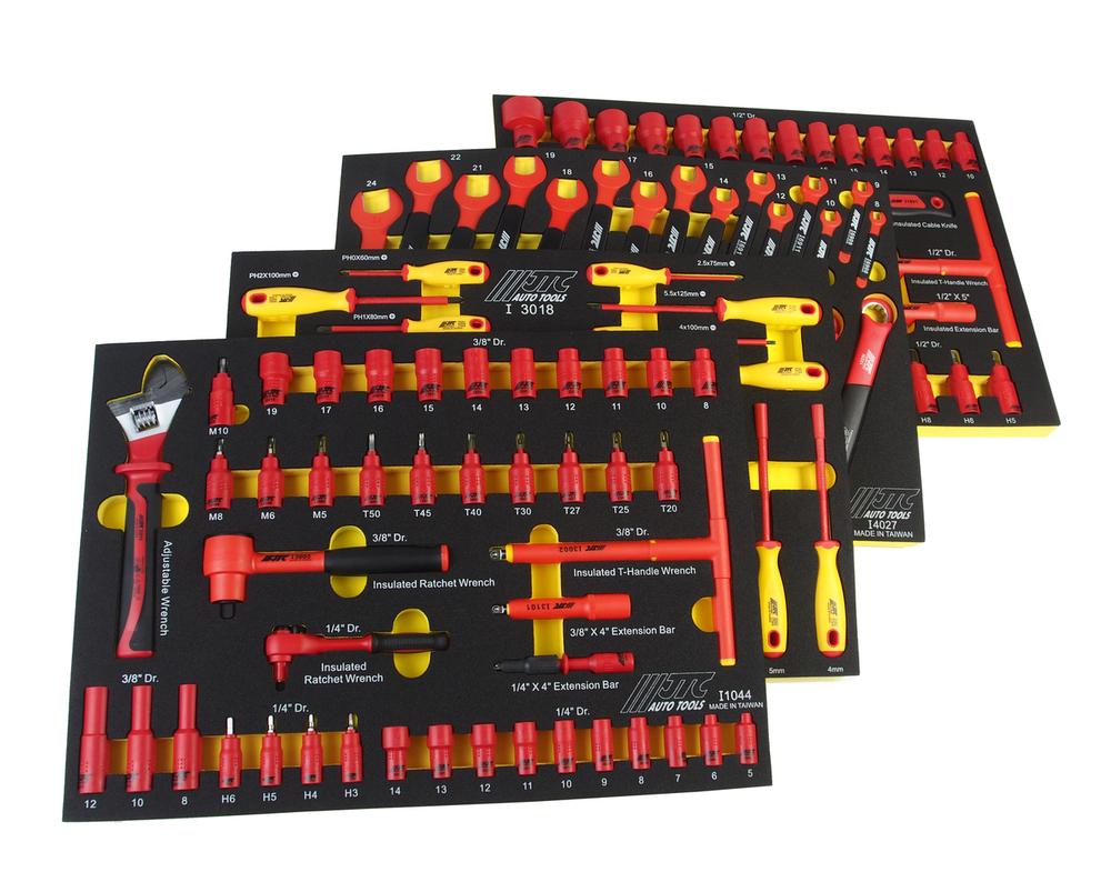 JTC-I4115S - Набор инструментов 115 предметов изолированных комплект JTC - 
№1  I1044 (44 предмета),
№2  I2026 (26 предметов),
№3  I3018 (18 предметов),
№4  I4027 (27 предметов).