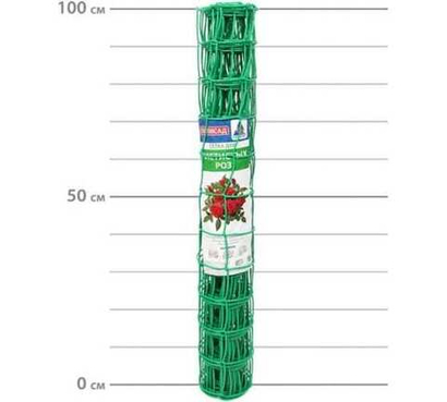 Сетка для плетистых роз Протэкт 95х90 (1х5м) зеленый