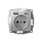 Розетка AtlasDesign 16А с 2-мя заряд. устройствами USB тип A+C 5В/2.4А 2х5В/1.2А механизм алюм. SE ATN000332