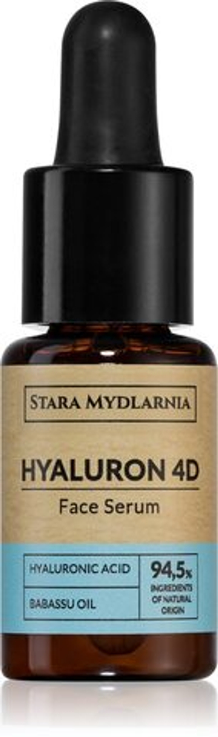 Stara Mydlarnia Hyaluron 4D - интенсивная сыворотка с гиалуроновой кислотой /   15  ml  / GTIN 5901638418081