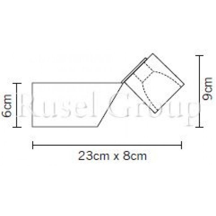 Настенный светильник Fabbian Cubetto Black Glass D28 D03 02