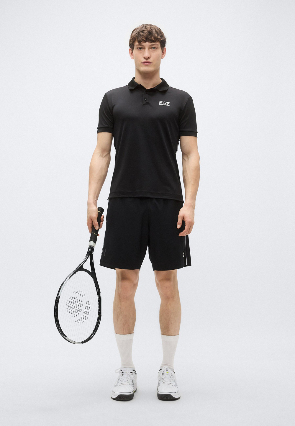 EA7 Emporio Armani TENNIS PRO - Футболка-поло - Чёрный