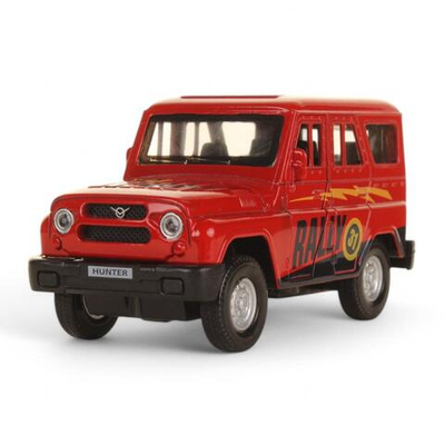 Модель ин. мет. "УАЗ Hunter. Спорт" 12см, двери, багаж, коробка HUNTER-S (Технопарк)