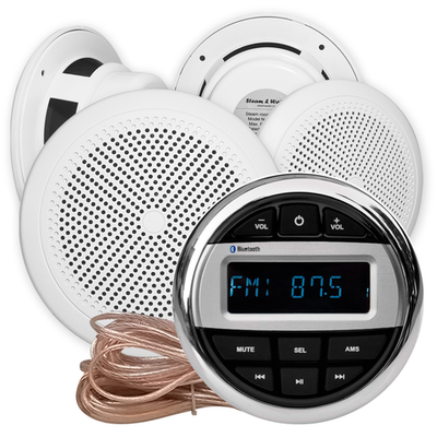 Комплект влагостойкой акустики для бани, сауны и хамама - AQUA Music СН525 4