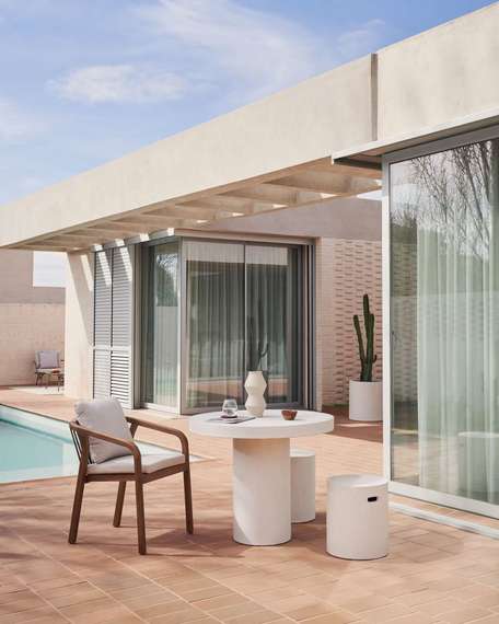 Стул Malaret, массив эвкалипта, бежевый