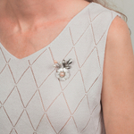 Брошь Shadore Ветвь Natural pearl+Natural shell XR12111A5 S