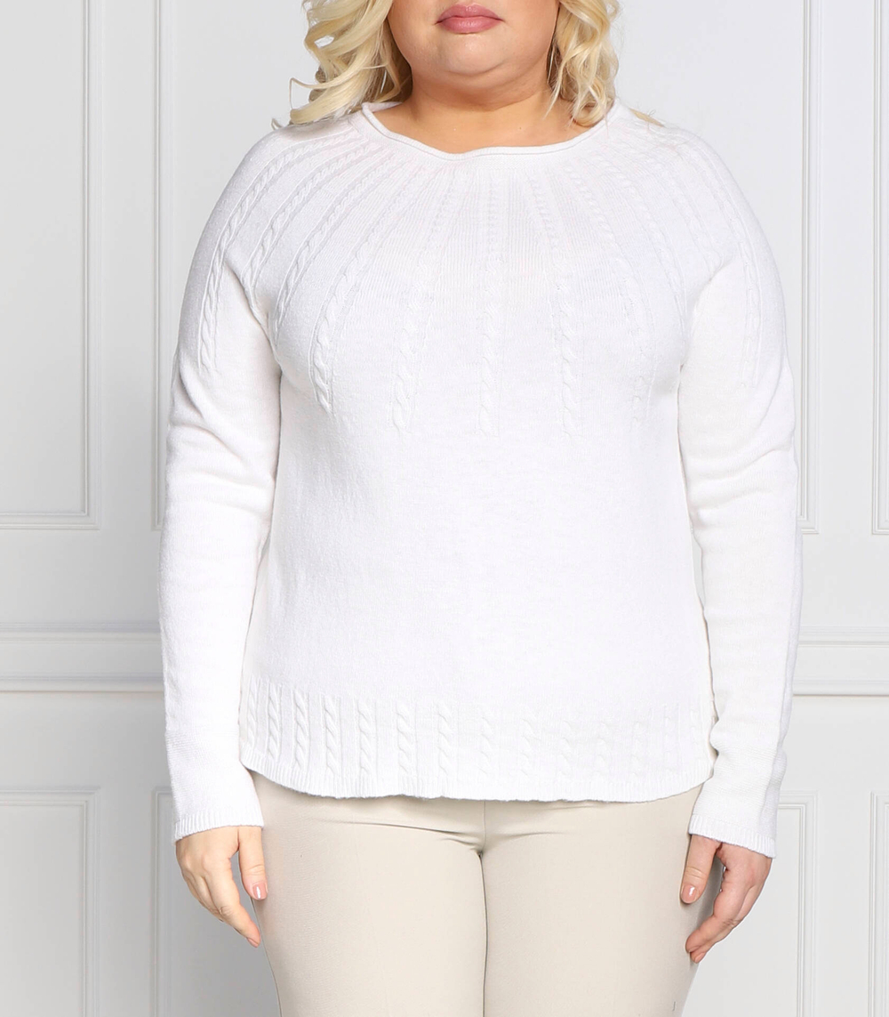 свитер airone plus size Persona by Marina Rinaldi - белый(1364052)