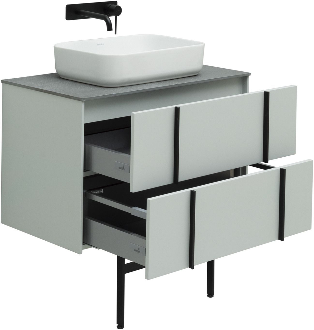 Тумба с раковиной Allen Brau Reality 1.32005.PWM 80 рapyrus white matt