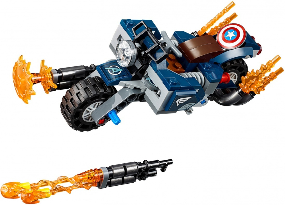 LEGO Super Heroes: Капитан Америка: Атака Аутрайдеров 76123 — Outriders Attack Set  — Лего Супергерои Марвел