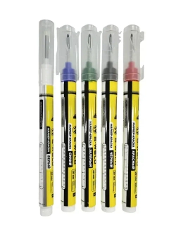 Маркер строительный тонкий для отверстий 1мм, набор 5шт